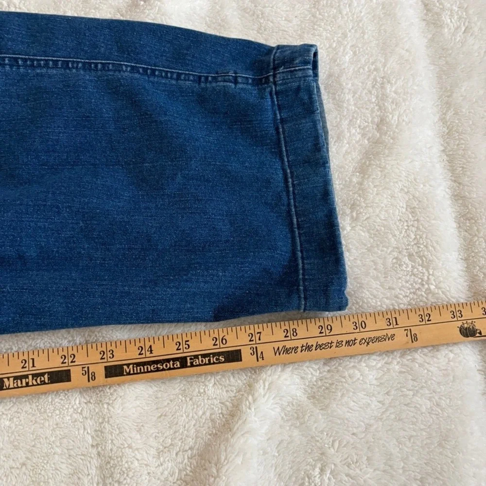 UNIQLO Adjustable Denim Cargo Pants Mens Size L Waist 33-36 In Blue